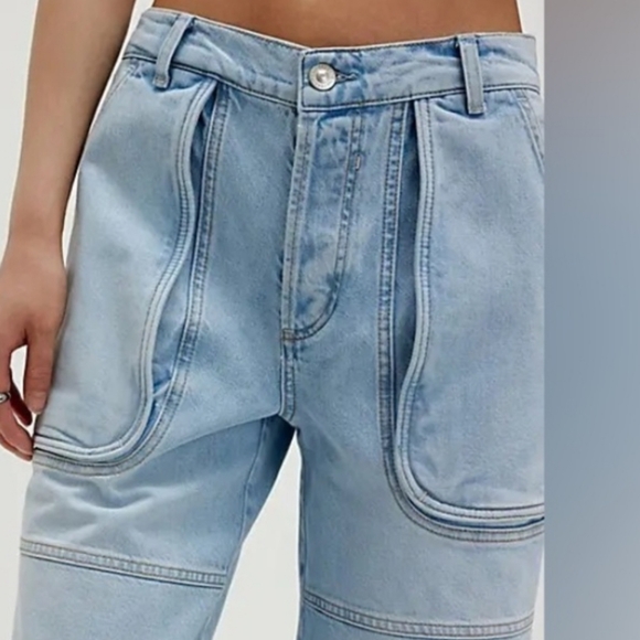 We The Free Havasu Slouchy Cropped Jeans. Size 26 NWT - Picture 5 of 11